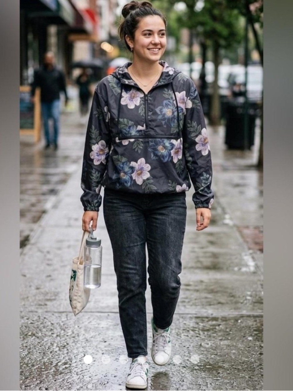 Women’s Anthropologie  Thread & Supply Floral Windbreaker Jacket